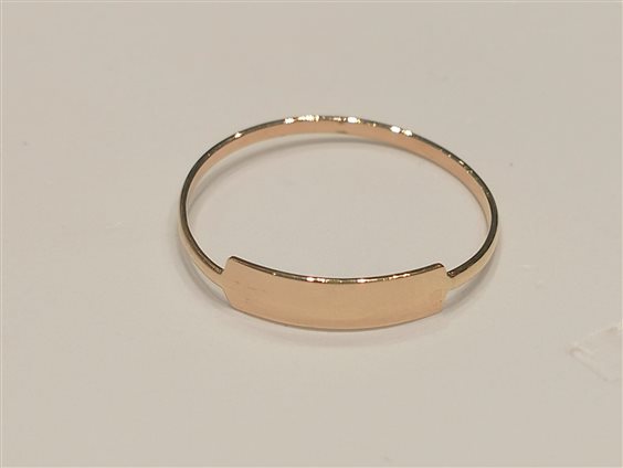 Anello Gazzola in Oro giallo ANOGFTARGHETTAMONICM11 - ANOGFTARGHETTAMONICM11